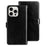 IDEWEI For iPhone 16 Pro Stand Case Crazy Horse Texture Leather Phone Cover - Black - 1