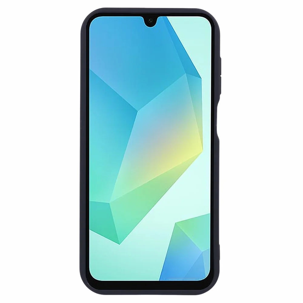 For Samsung Galaxy A16 5G / A16 4G Case Grooved Design TPU Anti-Slip Phone Cover - Black - 2