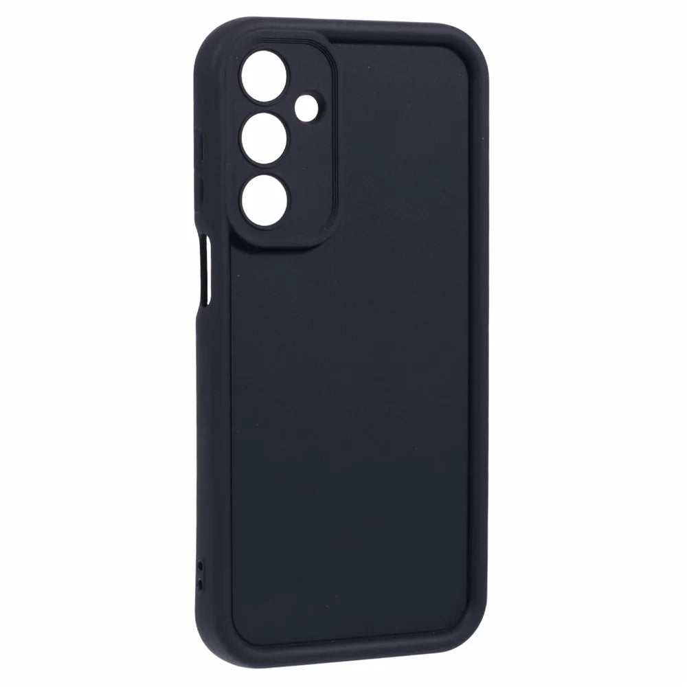 For Samsung Galaxy A16 5G / A16 4G Case Grooved Design TPU Anti-Slip Phone Cover - Black - 3