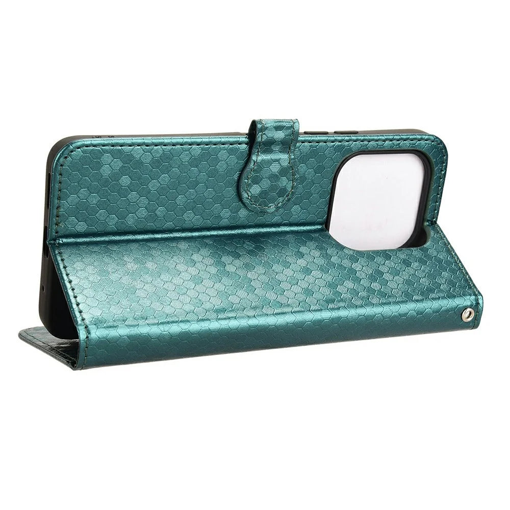 For Umidigi G9 5G / Note 90 Wallet Case Dot Pattern Imprint PU Leather Phone Cover - Green - 3