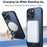 TORRAS Pstand Spin Series For iPhone 16 Pro Case Compatible with MagSafe Rotating Kickstand TPU+PC Phone Cover - Black - 3