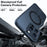 TORRAS Pstand Spin Series For iPhone 16 Pro Case Compatible with MagSafe Rotating Kickstand TPU+PC Phone Cover - Black - 5