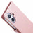 MERCURY GOOSPERY Blue Moon For iPhone 16 Case Stand Full Protection Leather Phone Cover - Pink - 7