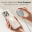 TORRAS Ostand Q3 Silicone Series For iPhone 16 Pro Case Kickstand TPU+PC Phone Cover Compatible with Magsafe - Ivory - 3