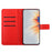 For Samsung Galaxy S25+ Leather Case with Card Slots Mandala Pattern Phone Cover Stand - Red - 2