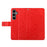 For Samsung Galaxy S25+ Leather Case with Card Slots Mandala Pattern Phone Cover Stand - Red - 6