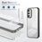For Samsung Galaxy A16 5G / A16 4G Clear Phone Case TPU+PC Anti-Slip Drop-Proof Back Cover - Black - 3