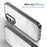 For Samsung Galaxy A16 5G / A16 4G Clear Phone Case TPU+PC Anti-Slip Drop-Proof Back Cover - Black - 4