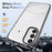 For Samsung Galaxy A16 5G / A16 4G Clear Phone Case TPU+PC Anti-Slip Drop-Proof Back Cover - Black - 7
