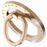 MS-02 Magnetic Phone Ring Holder 360-Degree Rotating Finger Grip Kickstand Rhinestone Decor - Gold - 1