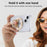 MS-02 Magnetic Phone Ring Holder 360-Degree Rotating Finger Grip Kickstand Rhinestone Decor - Gold - 4
