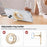 MS-02 Magnetic Phone Ring Holder 360-Degree Rotating Finger Grip Kickstand Rhinestone Decor - Gold - 5