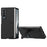 For Samsung Galaxy Z Fold3 5G Case Kickstand PC Phone Cover with Alloy Lens Ring - Black - 1