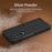 For Samsung Galaxy Z Fold4 5G Case Kickstand PC Phone Cover with Alloy Lens Ring - Black - 3