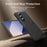 For Samsung Galaxy Z Fold6 5G Case Kickstand PC Phone Cover with Alloy Lens Ring - Black - 6
