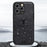 For iPhone 16 Pro Case Deer Pattern Cloth Texture PU Leather Hybrid Phone Cover - Blue - 7