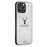 For iPhone 16 Pro Max Case Deer Pattern Cloth Texture PU Leather Hybrid Phone Cover - Grey - 1