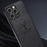 For iPhone 16 Pro Max Case Deer Pattern Cloth Texture PU Leather Hybrid Phone Cover - Grey - 6