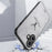 For iPhone 16 Case Deer Pattern Cloth Texture PU Leather Hybrid Phone Cover - Grey - 2