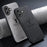 For iPhone 16 Case Deer Pattern Cloth Texture PU Leather Hybrid Phone Cover - Grey - 3