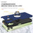 For Samsung Galaxy A06 4G Case PC+TPU Phone Cover with Rotatable Ring Holder - Blue - 5