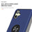 For Samsung Galaxy A06 4G Case PC+TPU Phone Cover with Rotatable Ring Holder - Blue - 7