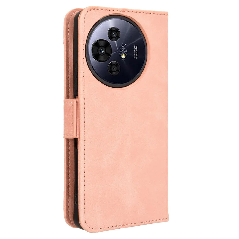 For TCL 50 Pro Nxtpaper 5G / 50 Nxtpaper 5G / TCL P10 / 60 XE NxtPaper 5G Leather Case Phone Wallet Cover with Multiple Card Slots - Pink - 7