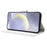 For Samsung Galaxy S24 FE Case PU Leather Diamond Texture Wallet Phone Cover - White - 3