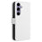 For Samsung Galaxy S24 FE Case PU Leather Diamond Texture Wallet Phone Cover - White - 7