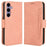 For Samsung Galaxy S24 FE Leather Case Phone Wallet Cover with Multiple Card Slots - Pink - 1
