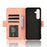 For Samsung Galaxy S24 FE Leather Case Phone Wallet Cover with Multiple Card Slots - Pink - 5