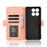 For ZTE Blade A35 / A55 Leather Case Phone Wallet Cover with Multiple Card Slots - Pink - 5
