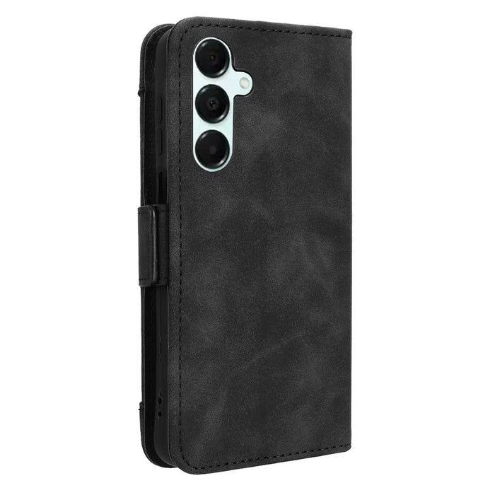 For Samsung Galaxy A16 5G / A16 4G Leather Case Phone Wallet Cover with Multiple Card Slots - Black - 7