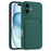 For iPhone 16 Case Flexible TPU Phone Cover with Back Card Slot - Midnight Green - 1