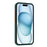 For iPhone 16 Case Flexible TPU Phone Cover with Back Card Slot - Midnight Green - 4