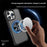 For iPhone 16 Pro Max Case Compatble with MagSafe CD Vein Kickstand TPU+PC Phone Cover - Black - 5