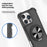 For iPhone 16 Pro Max Case Compatble with MagSafe CD Vein Kickstand TPU+PC Phone Cover - Black - 7