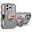 For iPhone 15 Pro Case Compatble with MagSafe Kickstand TPU+PC Phone Cover Built-In Mirror - Light Grey - 1
