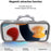 For iPhone 15 Pro Case Compatble with MagSafe Kickstand TPU+PC Phone Cover Built-In Mirror - Light Grey - 3