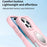 For iPhone 16 Pro Case Compatble with MagSafe Kickstand TPU+PC Phone Cover Built-In Mirror - Pink - 4