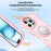 For iPhone 16 Pro Case Compatble with MagSafe Kickstand TPU+PC Phone Cover Built-In Mirror - Pink - 5