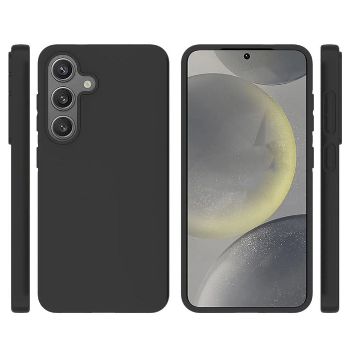 10Pcs / Pack For Samsung Galaxy S25 Case Anti-Fingerprint Soft TPU Protective Cover - Black - 7