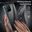 For iPhone 16 Pro Case Anti-Spy Double-Sided Tempered Glass+Magnetic Metal Frame Phone Cover - Black - 4
