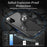 For iPhone 16 Case Anti-Spy Double-Sided Tempered Glass+Magnetic Metal Frame Phone Cover - Gold - 2