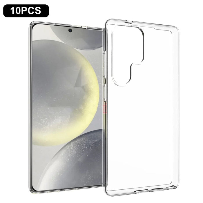 10Pcs / Pack For Samsung Galaxy S25 Ultra Clear Case Watermark-Free TPU Protective Cover - 1