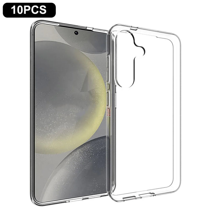 10Pcs / Pack For Samsung Galaxy S25 Clear Case Watermark-Free TPU Protective Cover - 1
