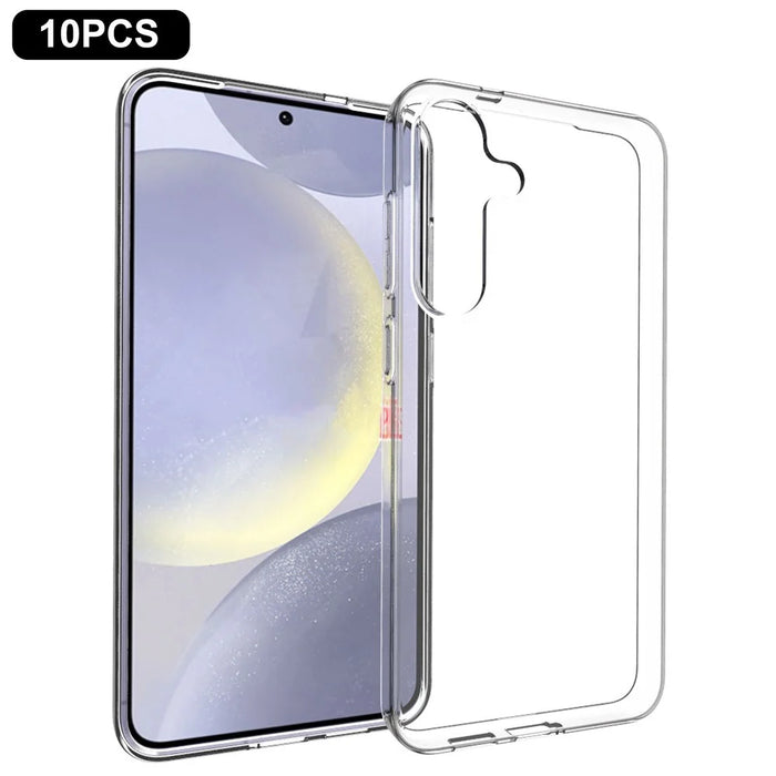 10Pcs / Pack For Samsung Galaxy S25+ Clear Case Watermark-Free TPU Protective Cover - 1