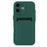 For iPhone 16 Plus Case Flexible TPU Phone Cover with Back Card Slot - Midnight Green - 2