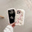 For iPhone 16 Pro Max Case Snake Design Pearl Accents Furry TPU Warm Phone Cover - White - 4