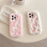 For iPhone 16 Pro Max Case Snake Design Pearl Accents Furry TPU Warm Phone Cover - White - 6